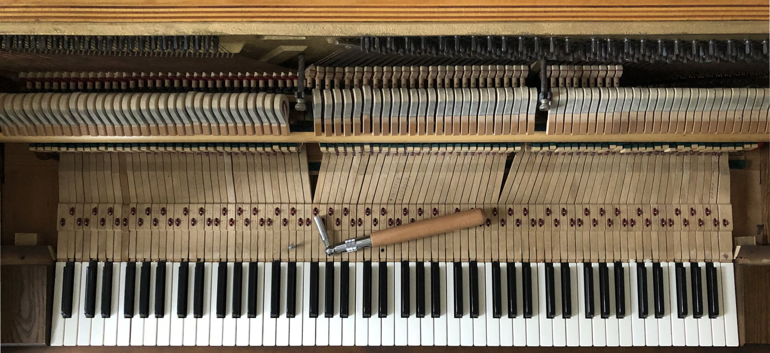 The piano, from above