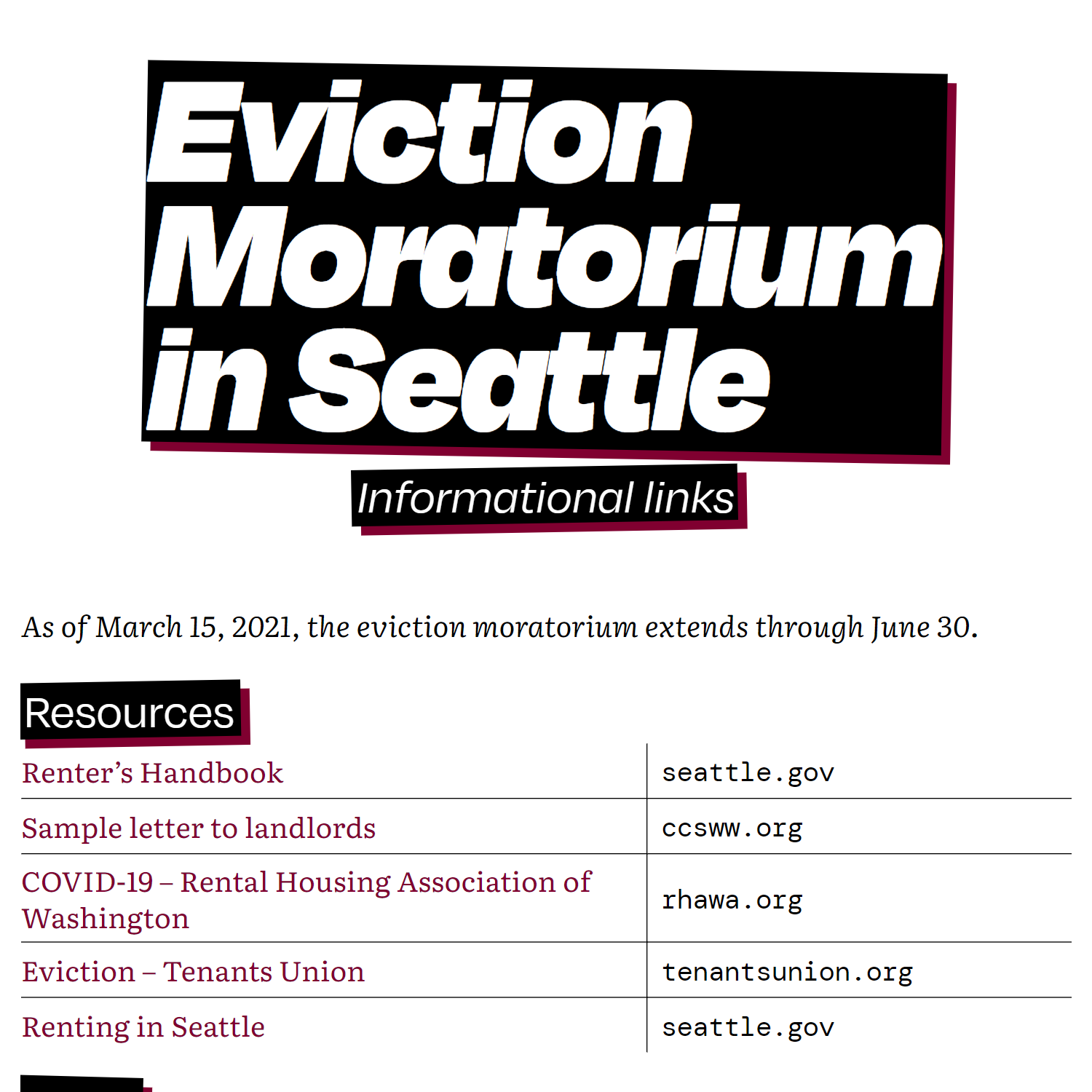 Seattle Eviction Moratorium .info \ Work \ Oliver Norred